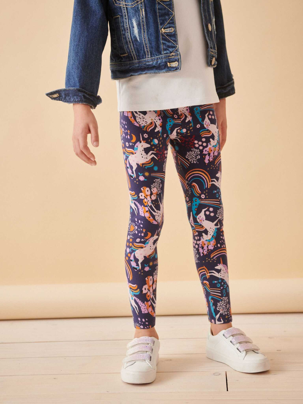 Легинсы для девочки Next K91-363, Темно-синий