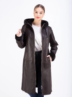 дубленка женская натуральная длинная зима Турция