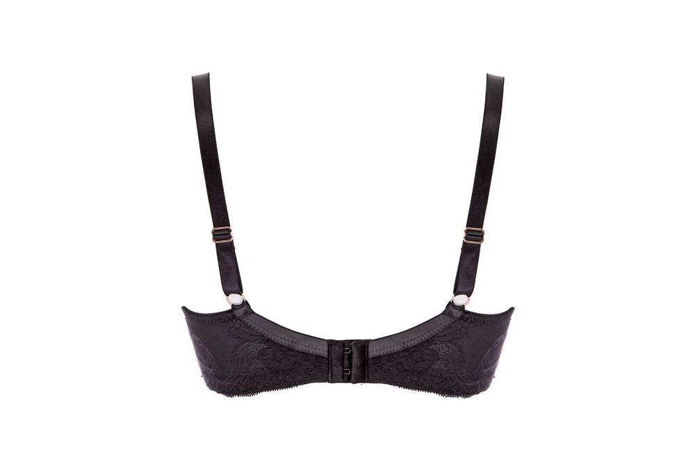 Черный бюстгальтер Sublime с мягкими гипюровыми чашками (Размер: 70C) (Цвет: черный)