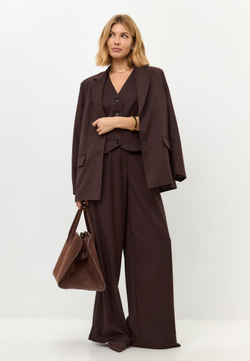 Брюки широкие прямого кроя