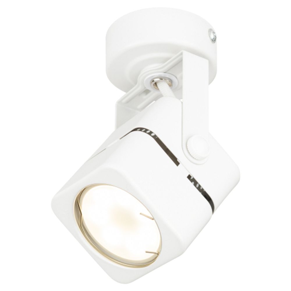 Светильник настенно-потолочный спот ЭРА OL3 GU10 WH под лампу MR16 GU10 белый | Накладные светильники