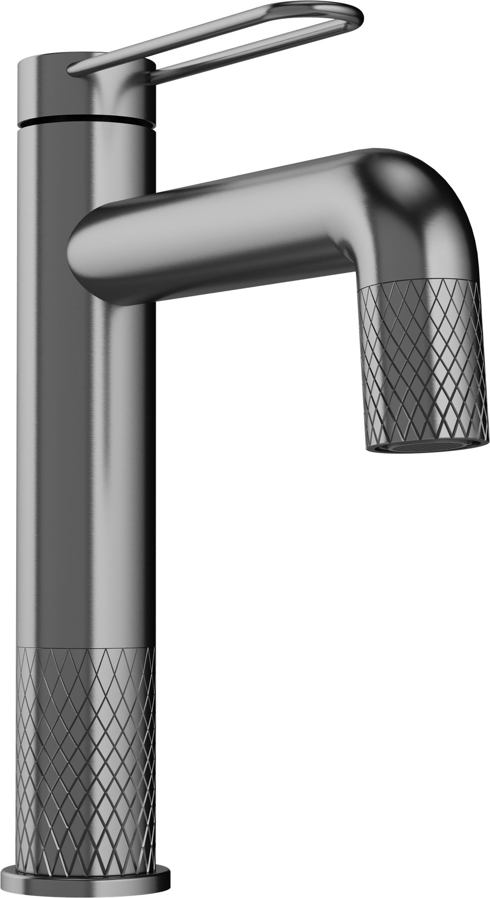 Смеситель для раковины STWORKI Левангер S07010GB вороненая сталь