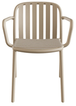 Кресло пластиковое Papatya Galata-K, песочный