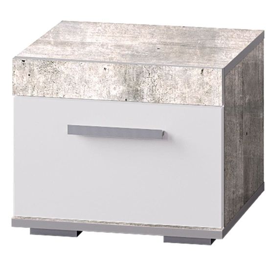 Инстайл bts ТБ-23 Тумба прикроватная бетон / белый