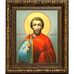 Димитрий Дабудский мученик. Икона на холсте.