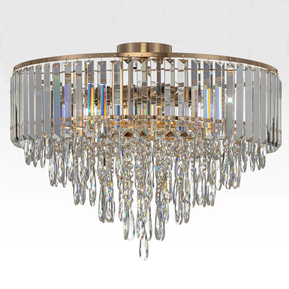 Citilux LEONNA CL320192 Люстра хрустальная Золото