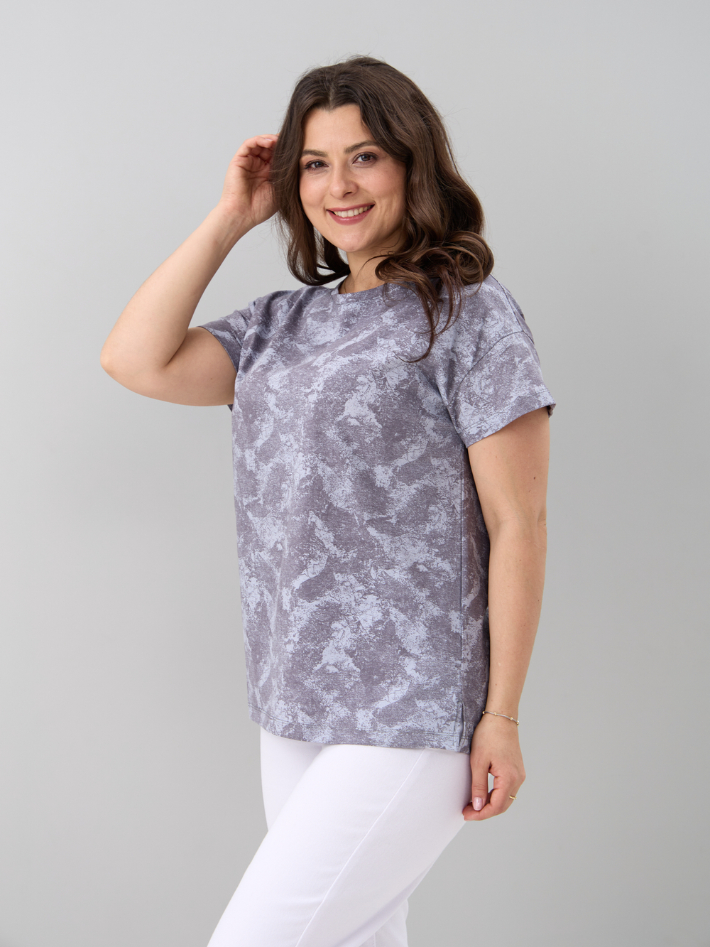 Футболка Фк-127/серый-варенка