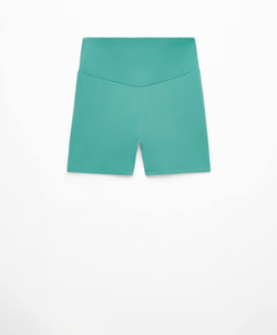 OYSHO Велосипедки Comfortlux с высокой посадкой длиной 10 см, бирюзовый