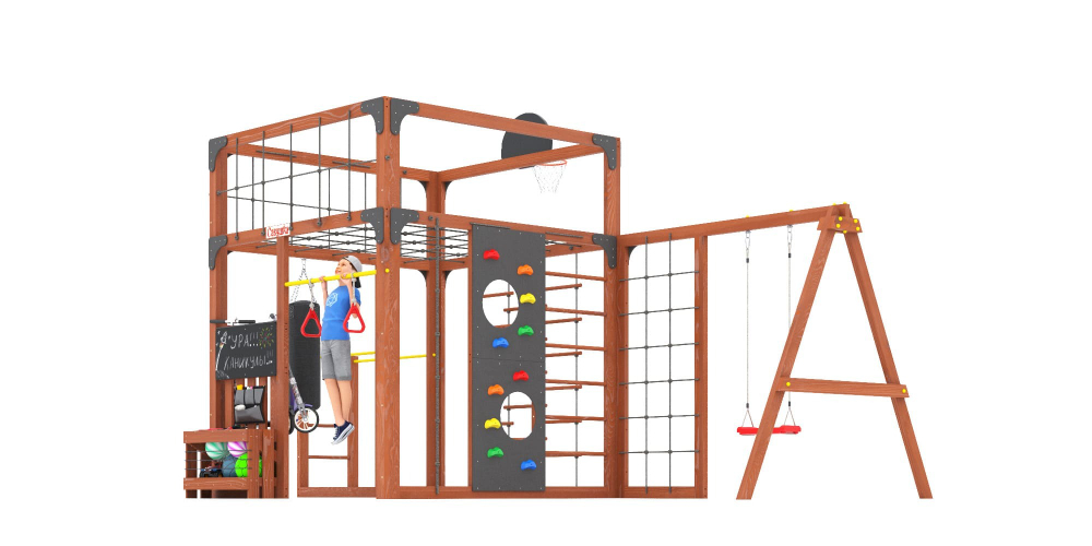 Детская площадка Савушка КУБ-6 (Махагон)