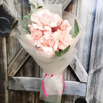 Букет из 5 французских роз с эвкалиптом