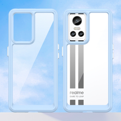 Усиленный чехол с мягкими рамками синего цвета для смартфона Realme GT Neo 3