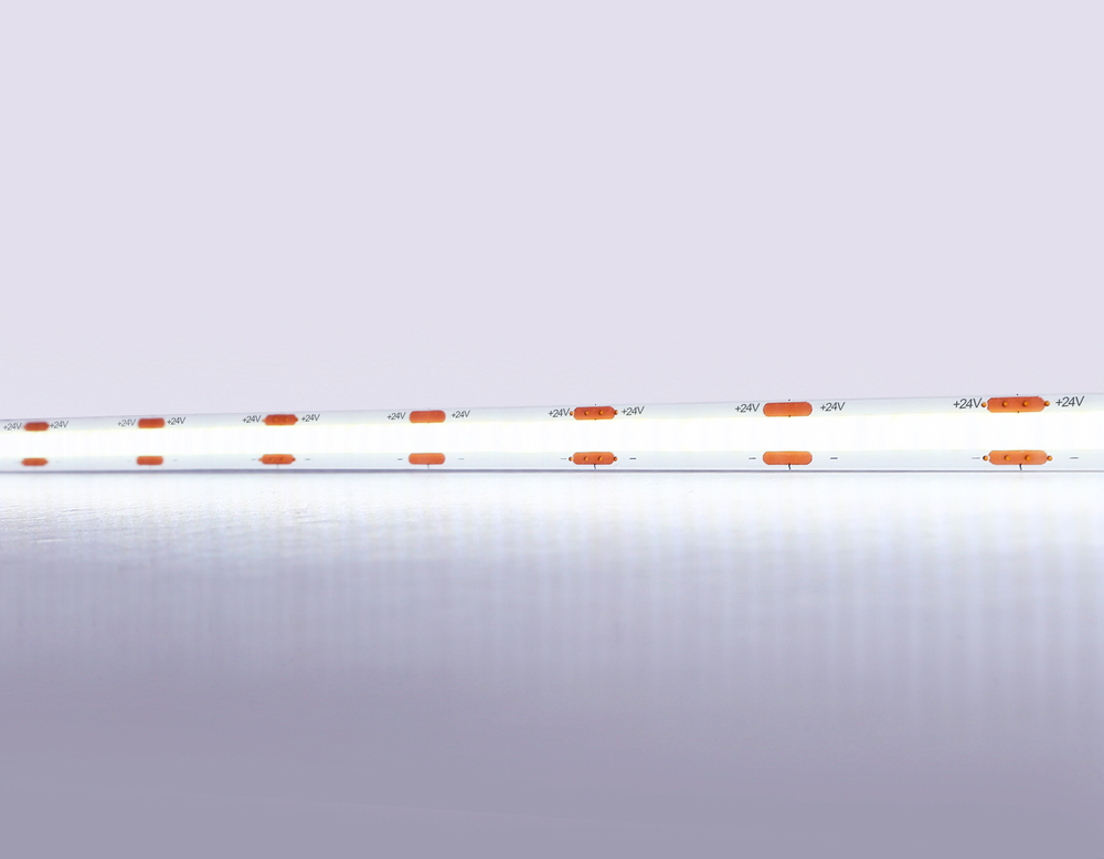 Светодиодная лента GS4653 COB 320Led/ 10W m/ 24V IP20 6500K 5m (2 конт.)