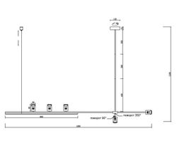 Kink Light 07618-180,36 Люстра Рия латунь L180