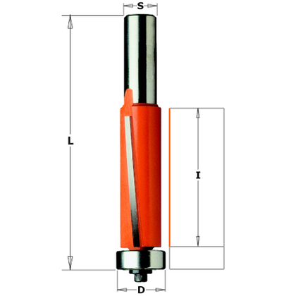 Фреза обгонная с нижним подшипником S=8 D=19x25,4 CMT 906.191.11