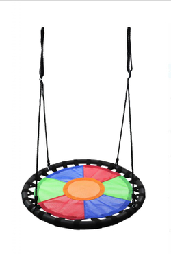 Подвесные круглые качели свиби разноцветные FPP-S008