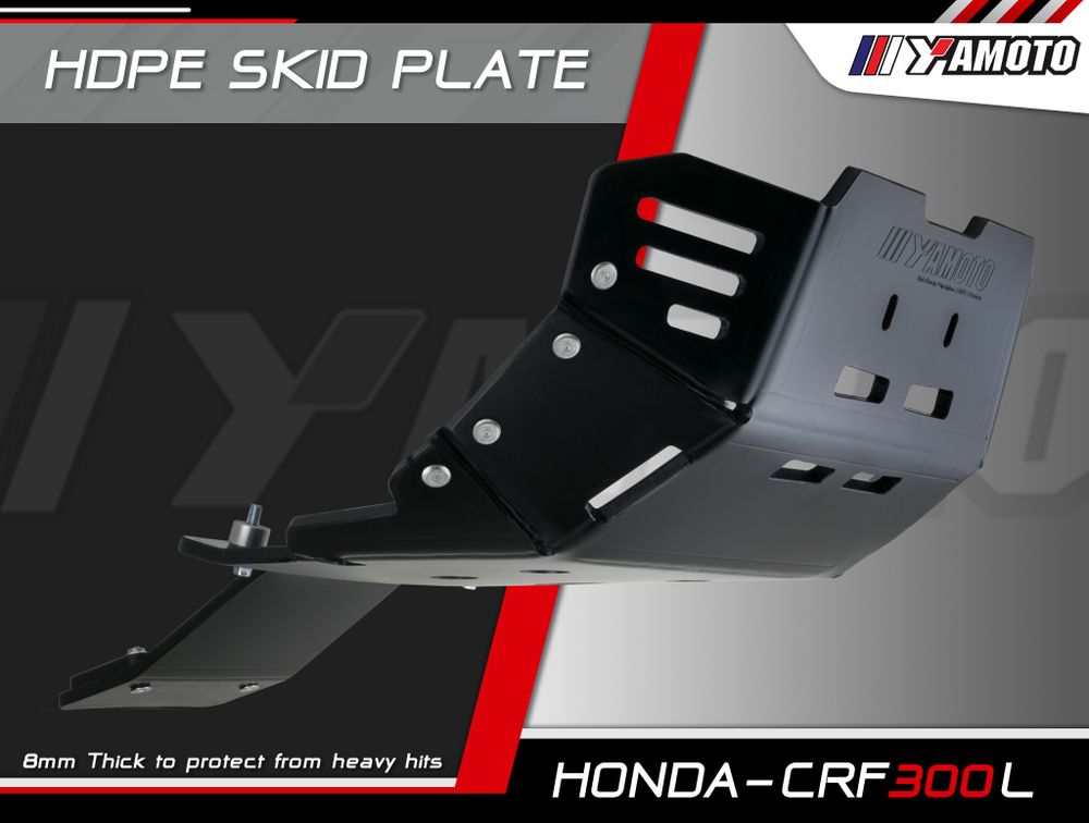 HDPE Skid Plate for Honda CRF300L. Plastic Skid plate CRF300L with