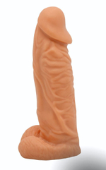 Фаллоимитатор Конг на трусиках с плугом - 19 см. (Цвет: телесный)