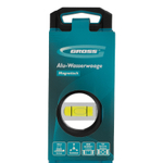 Уровень алюминиевый, магнит., фрезерованный, 3 глазка, 0,5 мм/м, 600 мм Gross