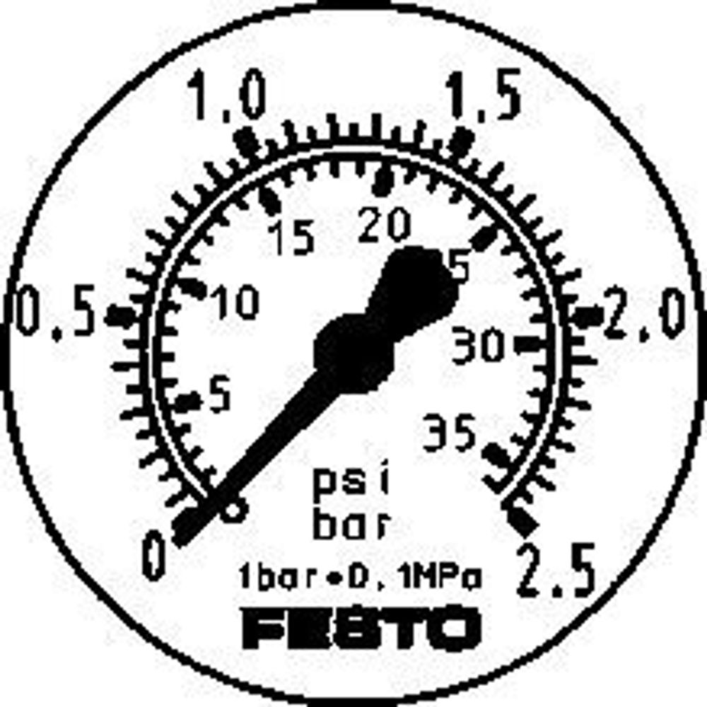 FMA-63-2,5-1/4-EN Фланцевый манометр