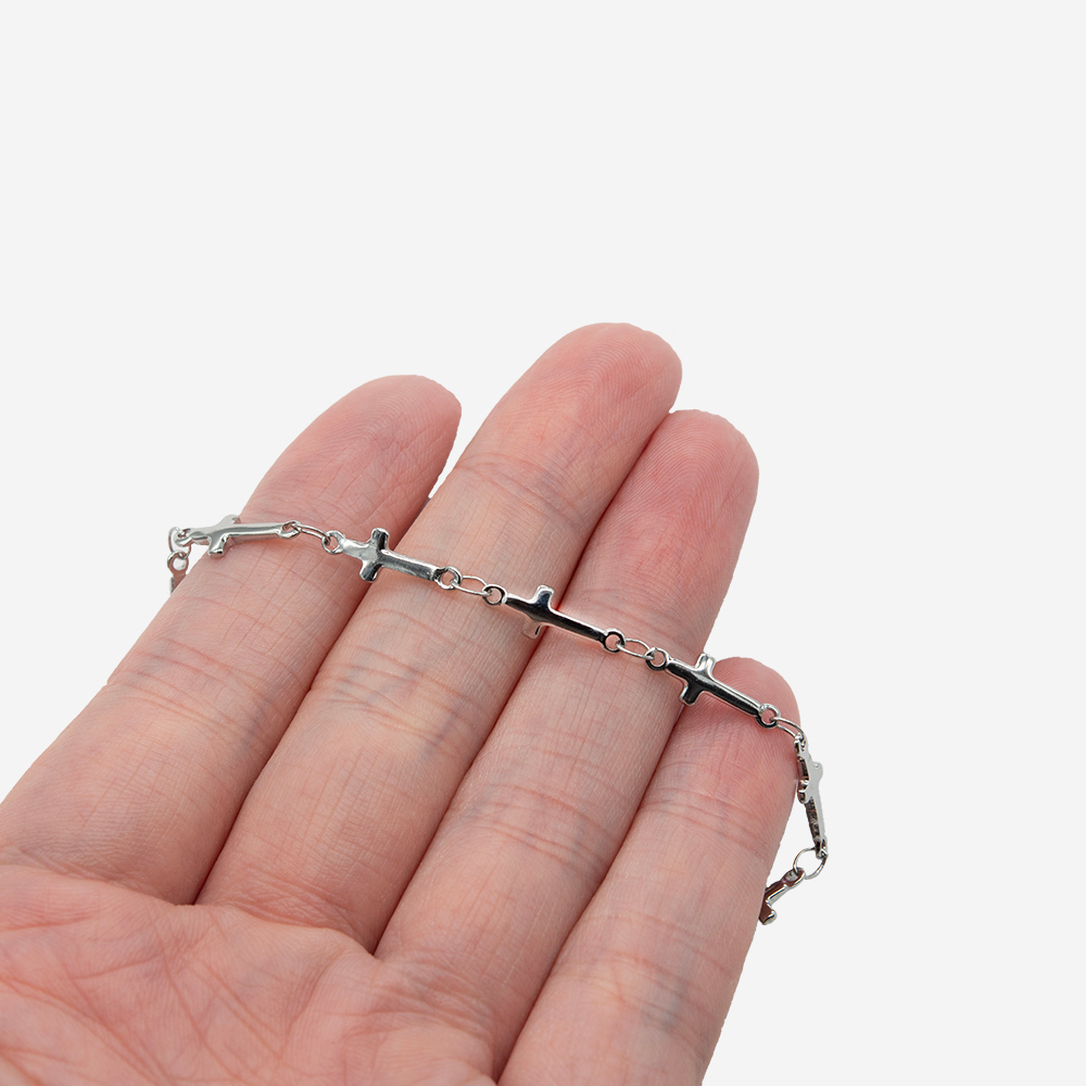 Цепь "Крестики", 4,8*13,5мм, сталь