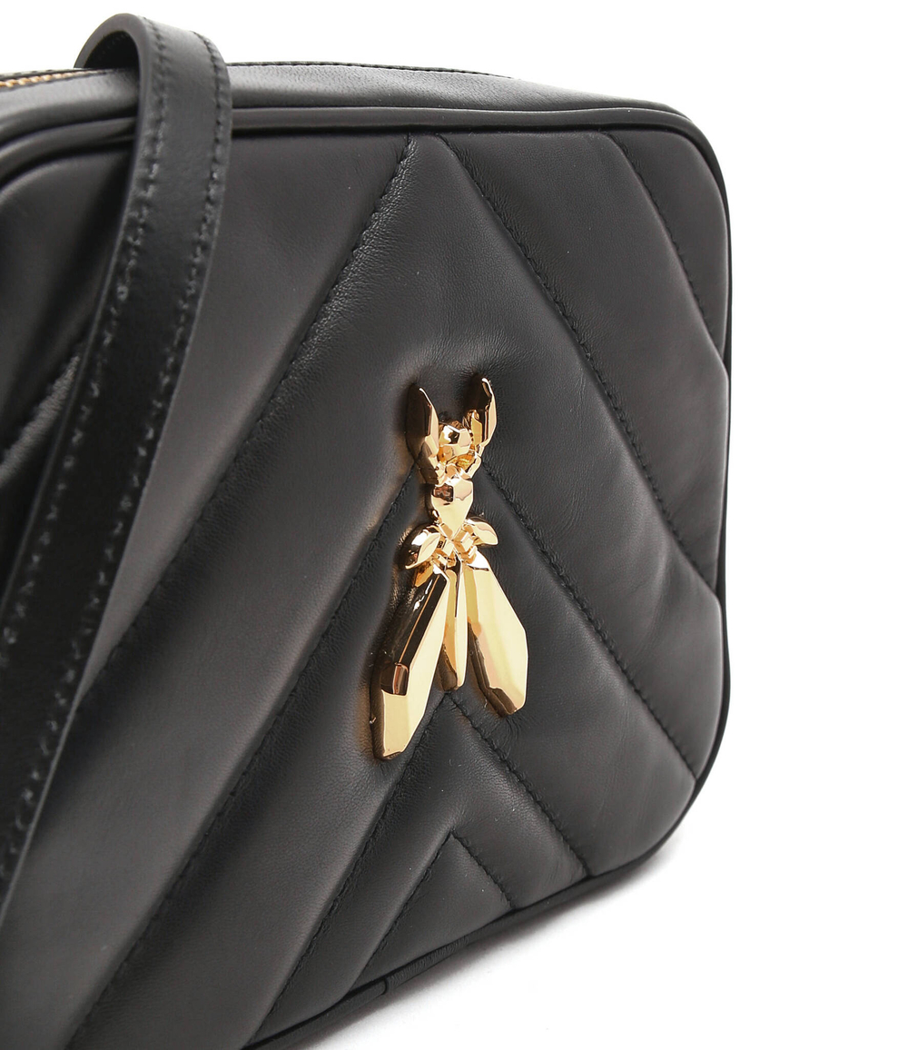 кожаная сумка-мессенджер Patrizia Pepe - черный(CB0023 L004)