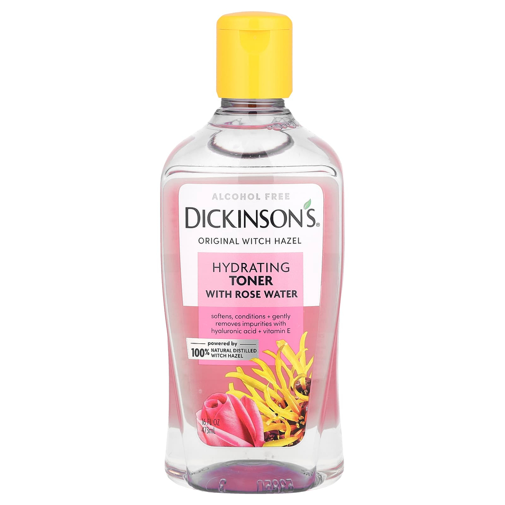 Dickinson Brands, Original Witch Hazel, увлажняющий тоник с розовой водой, без спирта, 473 мл (16 жидк. унц.)