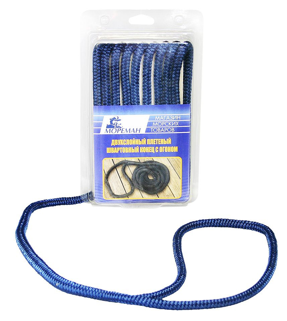 Плетеный швартовный конец, 12,7 мм x 7,5 м, темно-синий (10255177)