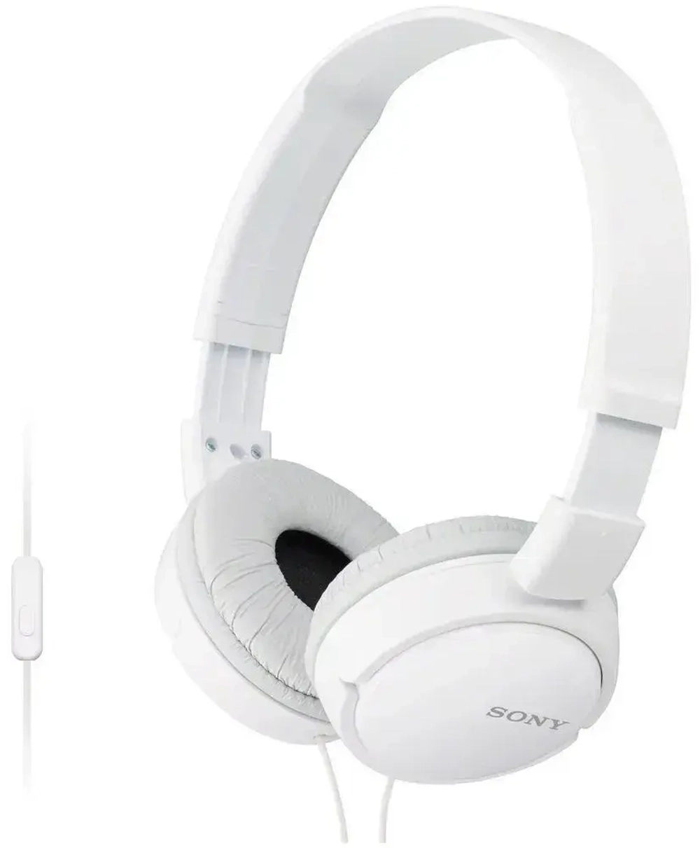 Полноразмерные проводные наушники SONY MDR-ZX110AP, белый
