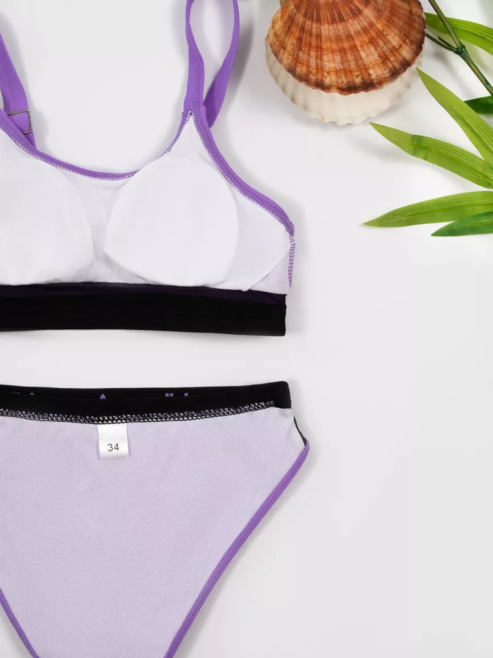 Купальник раздельный спортивный 3 в 1 топ и трусики слипы