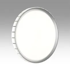 7696/ELN PALE SN 90 Светильник пластик/серебристый LED 76Вт 3000/4000/6000К D495 IP43 CCT KUPI SILVER