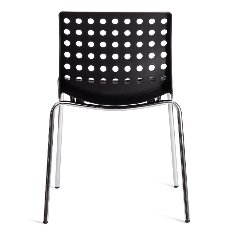 Стул SKALBERG (mod. C-084-A) металл/пластик, 46 х 56 х 79 см, Black (черный) / Chrome (хром)