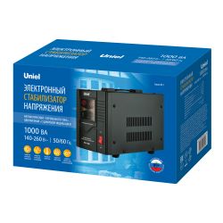 RS-1-1000 Стабилизатор Uniel релейный однофазный. 1.0 кВА.