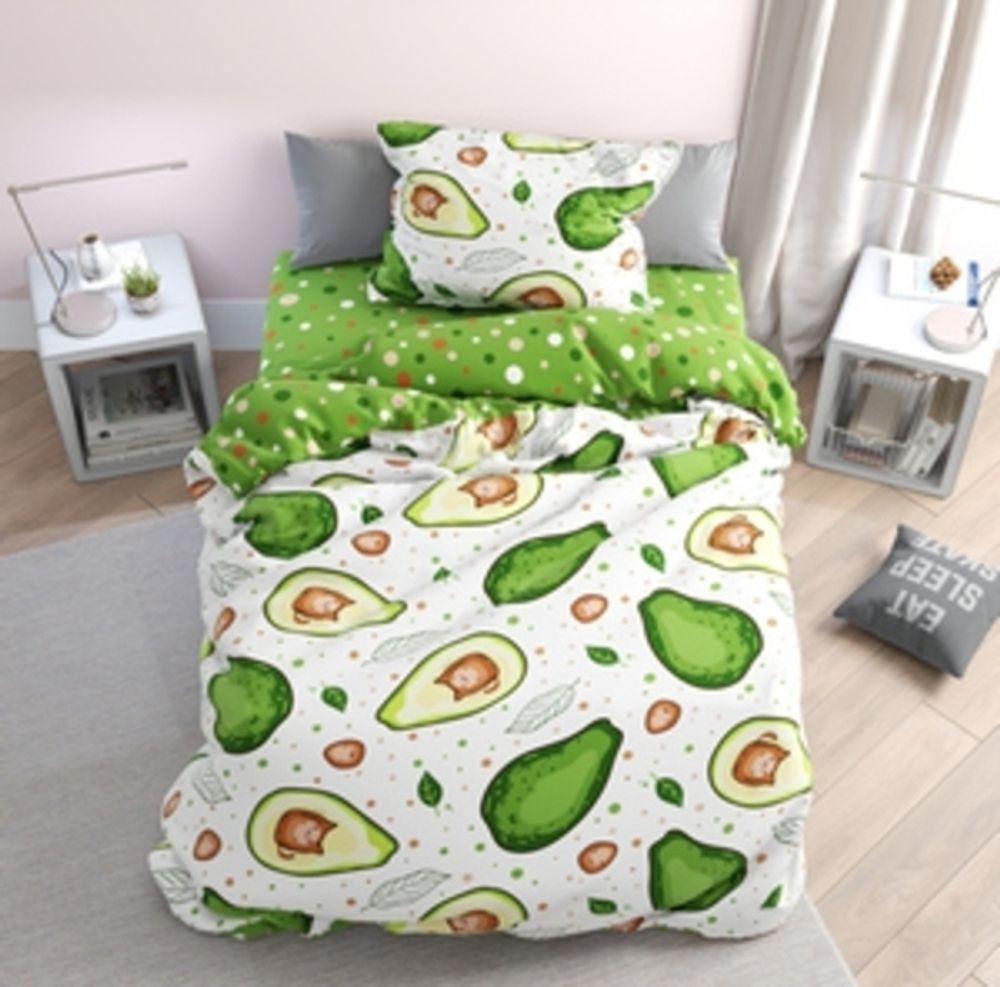 Постельное белье 1,5 бязь Павлина Авокоты с 1 нав. 70*70