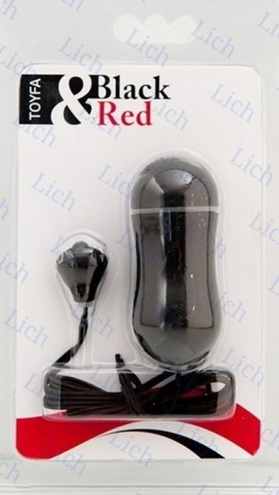 Черное водонепроницаемое виброяйцо, 7 см.