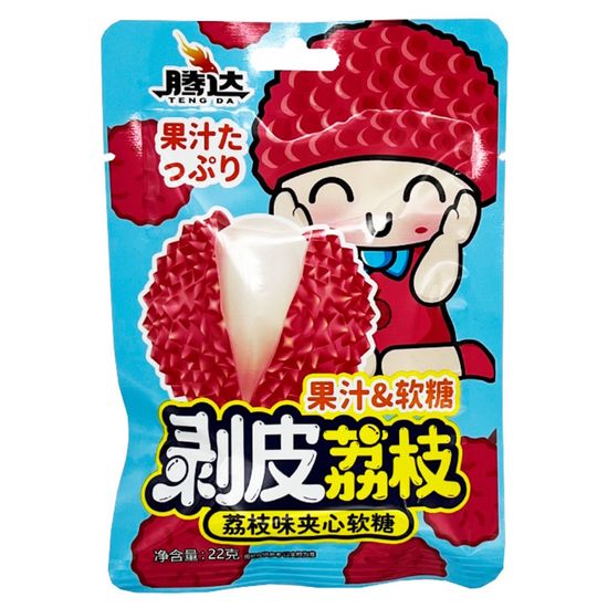 Жевательные конфеты Teng Da со вкусом личи, 24 г (Китай)