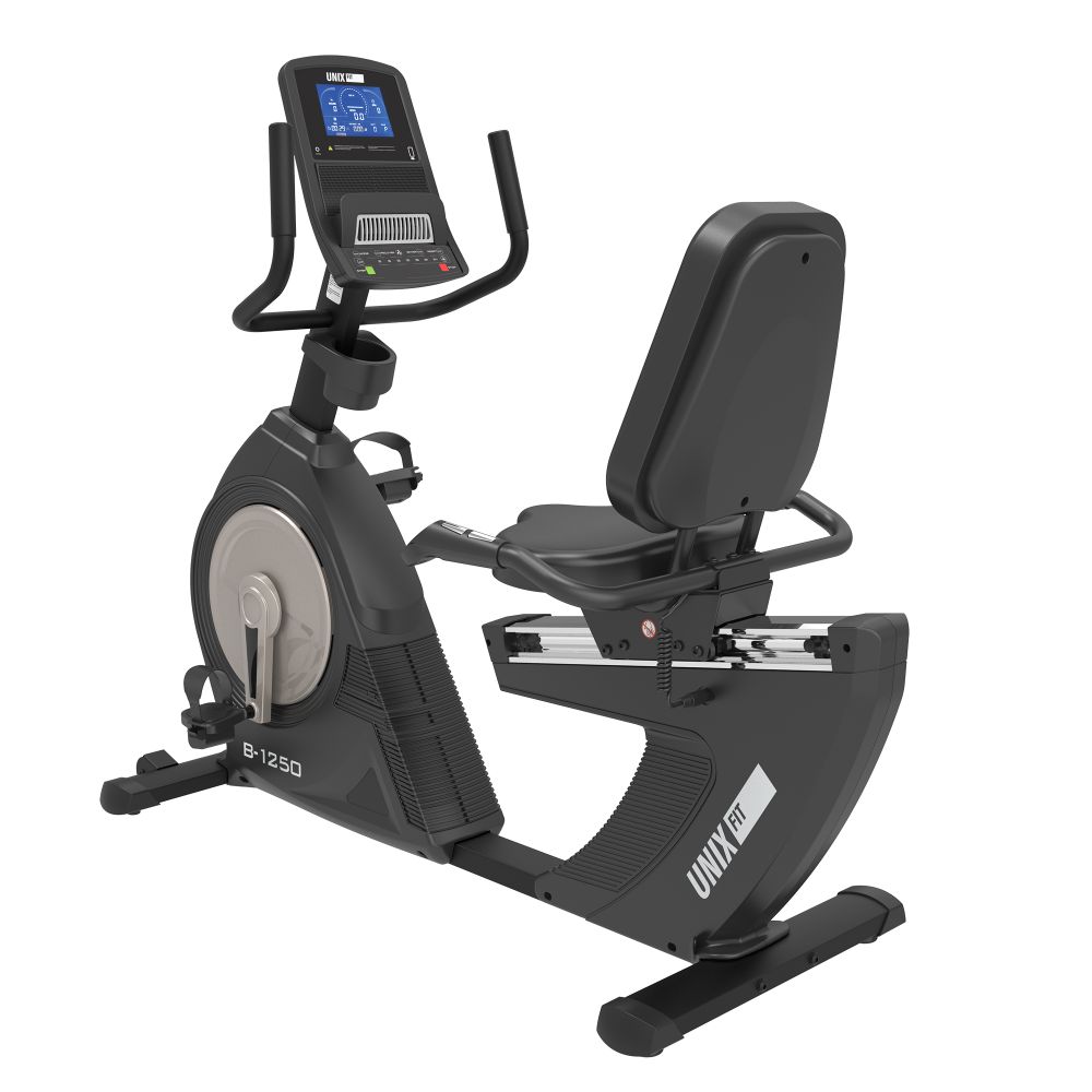 Горизонтальный велотренажер UNIX Fit B-1250 PRO (7&quot; LCD)