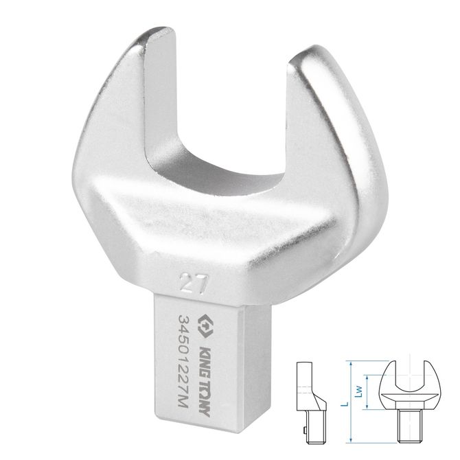 KING TONY (34501227M) Насадка рожковая серии "FIT", 27 мм, 14х18 мм