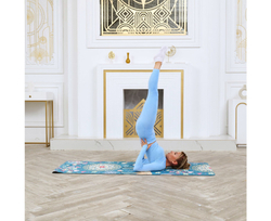 Коврик для фитнеса и йоги DFC Meditation Deluxe, 183x68x0,5 см, Deer