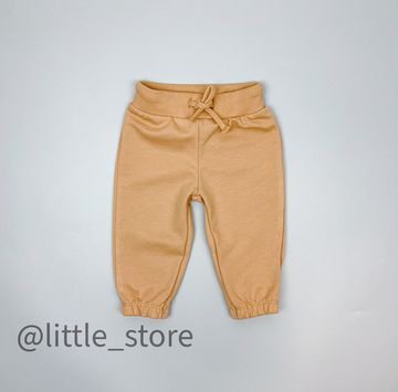 Брюки "Таксы" из футера с начесом, итальянский песок