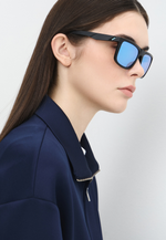 Спортивные очки 100% BLAKE - Matte Black - HiPER Blue Multilayer Mirror Lens