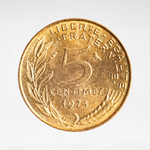 France, 5 Centimes 1974, XF