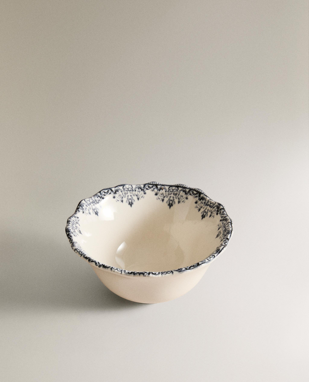 Zara Home миска из фаянса, цвет синий, 14 см · 8267/467