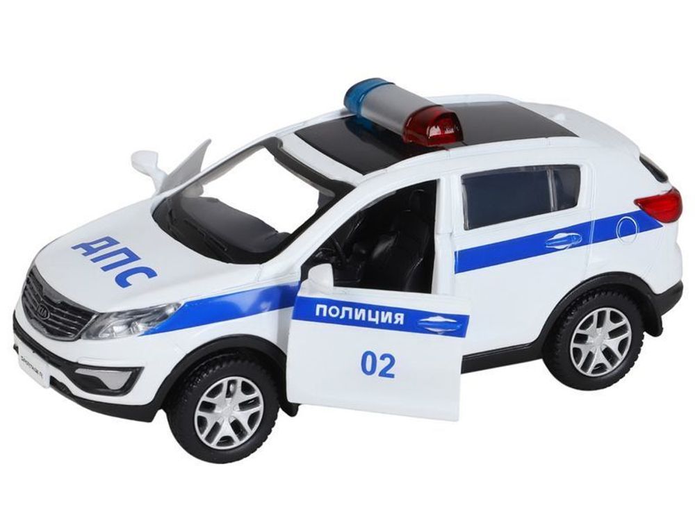 Модель 1:39 KIA SPORTAGE R, Полиция, откр. двери, инерция