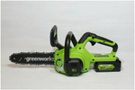 Цепная пила аккумуляторная GREENWORKS G24CS25 24В,25см,3/8-1,1-40 (без АКБ и ЗУ) (2007707)