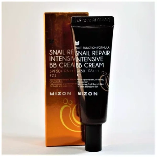 Mizon ББ-крем с экстрактом муцина улитки - Snail repair intensive bb cream SPF50+ РА+++ #27