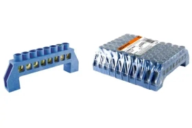 Шина "N" нулевая в изоляторе на DIN-рейку 8х12мм 8 групп TDM SQ0801-0077