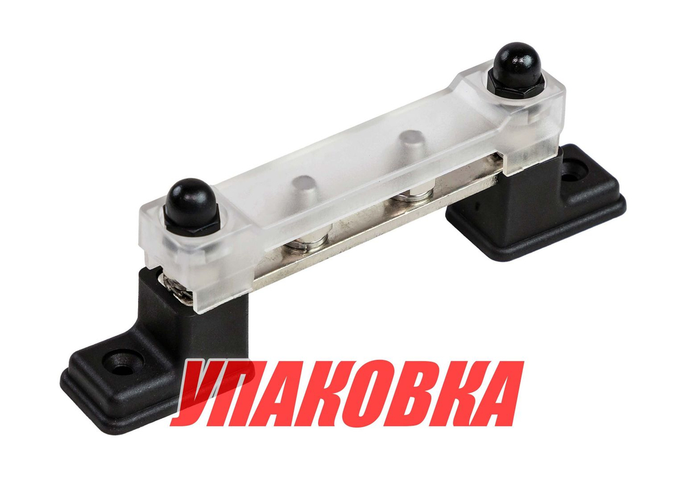 Колодка распределительная электромонтажная с защитной крышкой, 4 контакта (упаковка из 4 шт.)