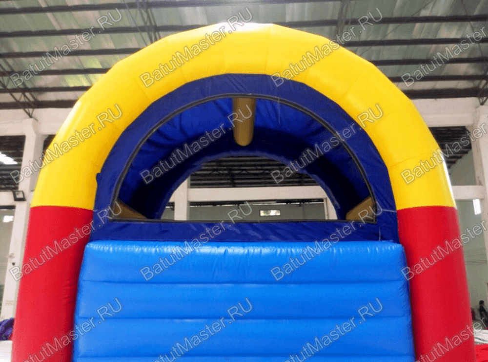 Коммерческий надувной батут "Синее море" с крышей