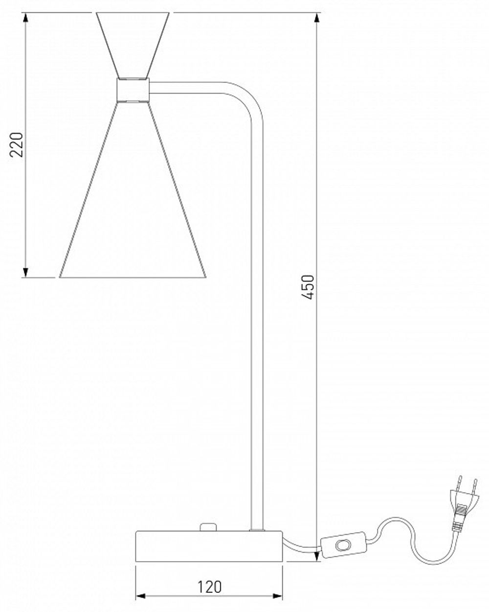 Настольная лампа офисная Bogate's Glustin 01109/1