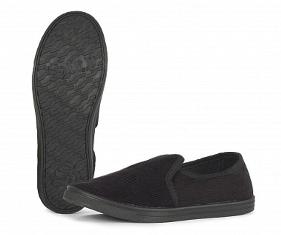 Тапочки закрытые (вельвет, ПВХ)